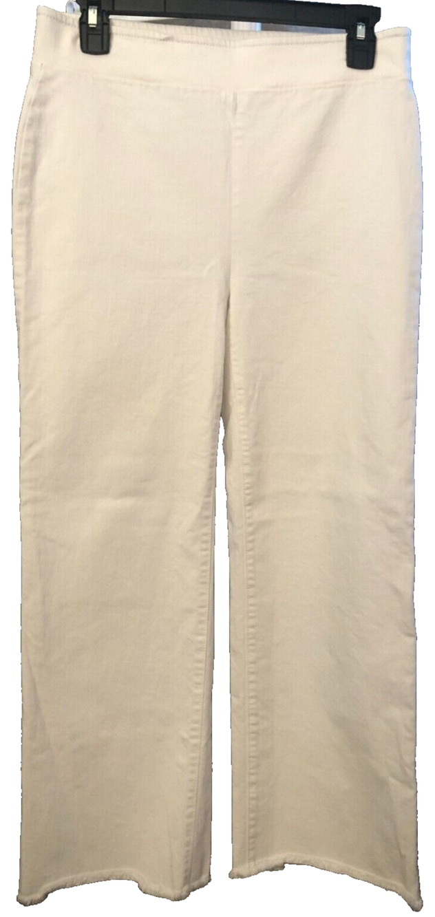 Loft White High Rise Stretch Bootcut Crop Jeans Size 4